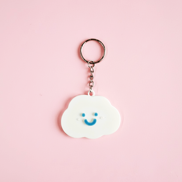Smile Face Cloud Keyring -TheKUMO
