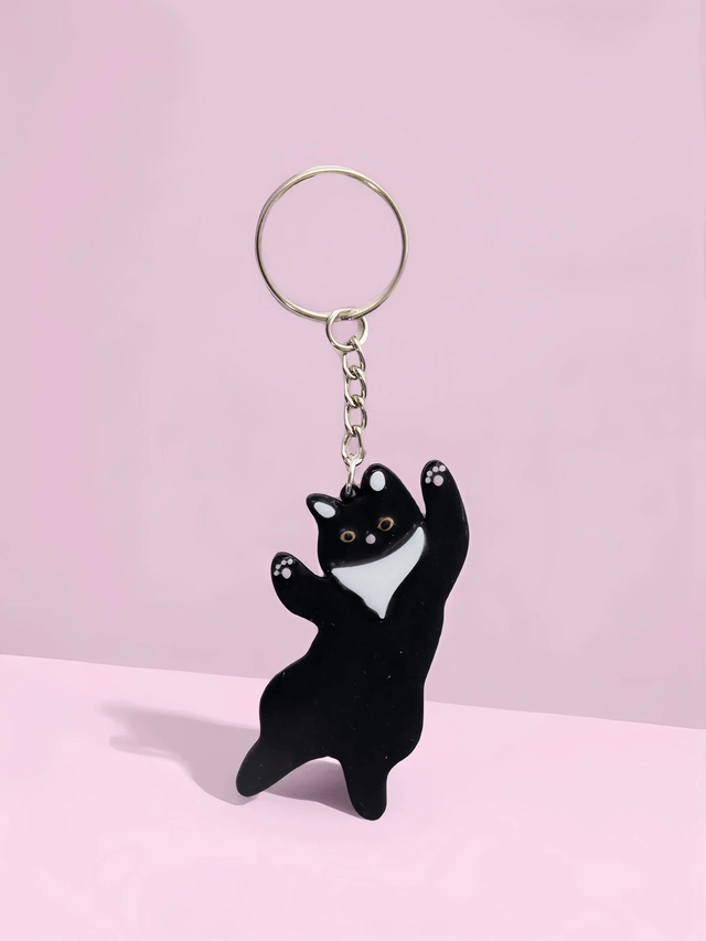 TheOLLIE 2.0 – Black Cat Keychain | Cute Handmade Animal Charm