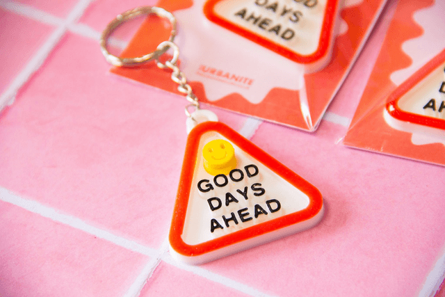 Good Days Ahead Positive Quote Keyring -TheGOOD
