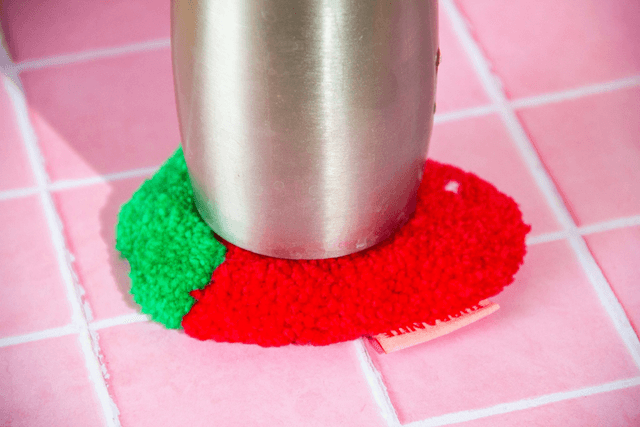 TheICHIGO Small Coaster Strawberry Smile Face