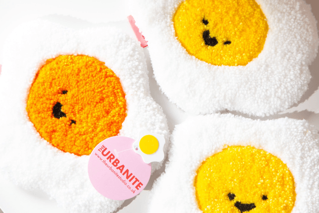 TheTAMAGO - egg coaster mug rug Orange