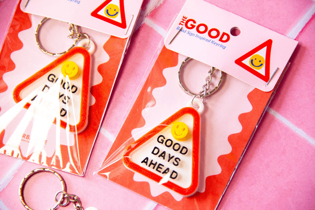 Good Days Ahead Positive Quote Keyring -TheGOOD