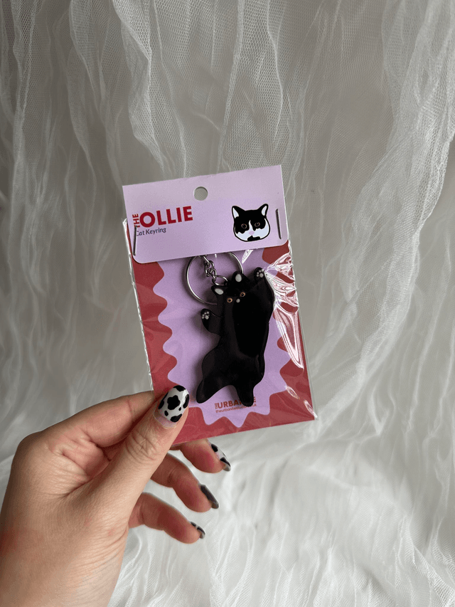 TheOLLIE 3.0 – Black Cat Keychain | Cute Handmade Animal Charm
