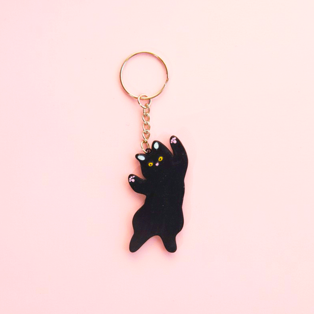 TheOLLIE 3.0 – Black Cat Keychain | Cute Handmade Animal Charm