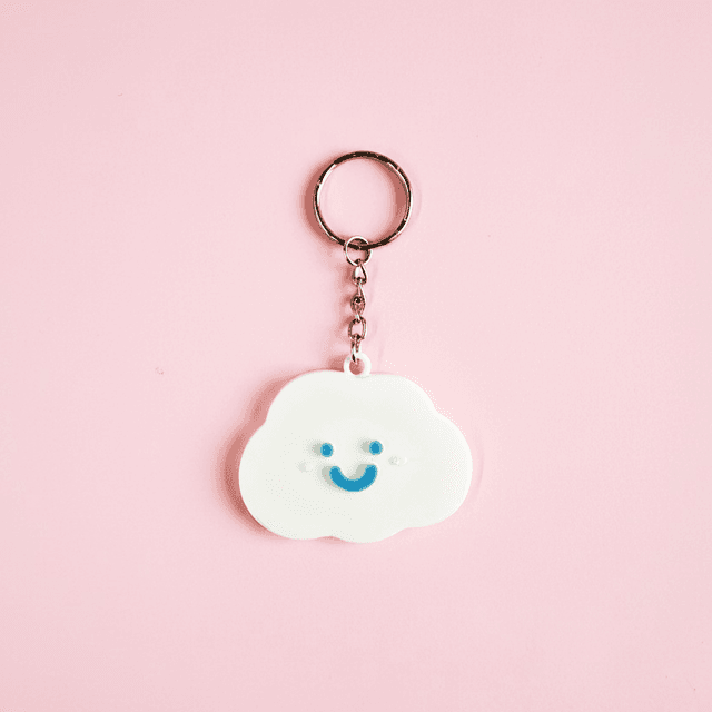 Smile Face Cloud Keyring -TheKUMO