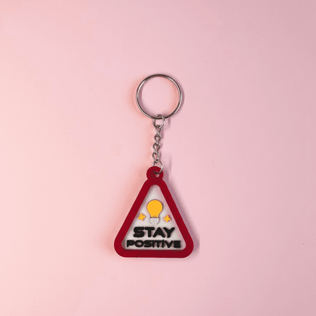 Stay Positive Motivational Keyring -TheGOOD4.0