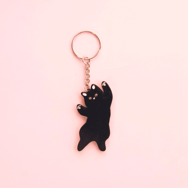 TheOLLIE 3.0 – Black Cat Keychain | Cute Handmade Animal Charm