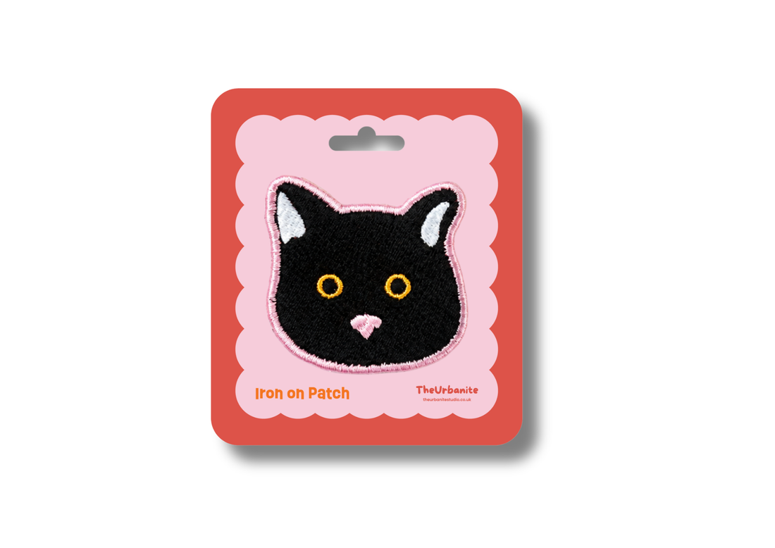 Black Cat Iron-On Patch