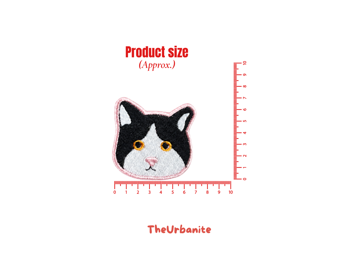 Tuxedo Cat Iron-On Patch
