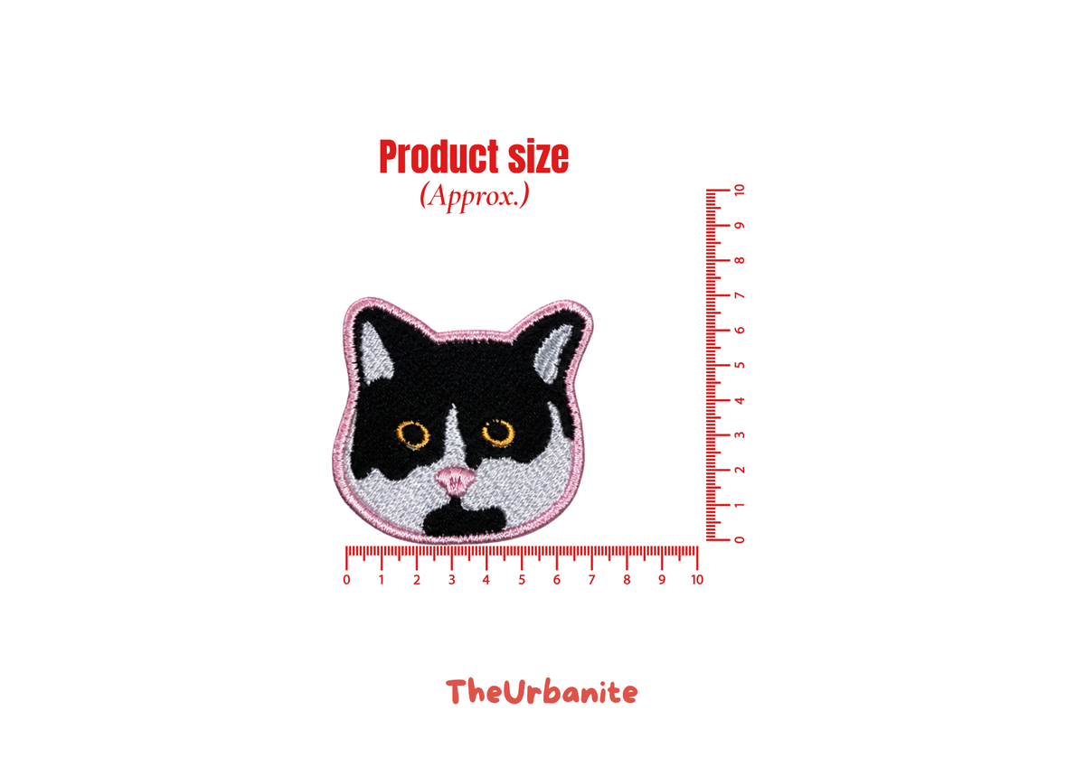 Masked Cat Iron-On Patch