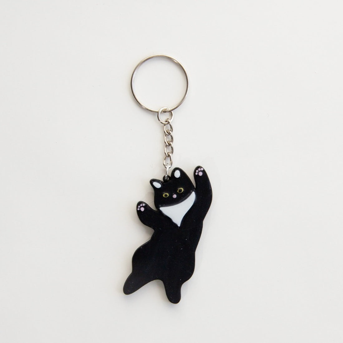 Black and White Cat Keyring 2.0